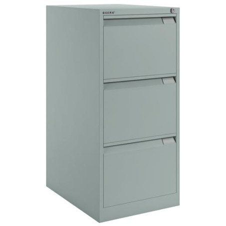 (1633A-AV7) BISLEY ARCHIVADOR METÁLICO BS1633 PREMIUM 3 CAJONES FOLIO CARPETAS COLGANTES MULTIFORMATO FONDO 62CM GRIS