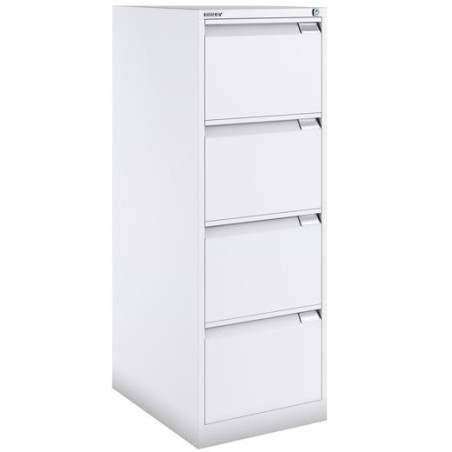 (1643A-BA5) BISLEY ARCHIVADOR METÁLICO BS1643 PREMIUM 4 CAJONES FOLIO CARPETAS COLGANTES MULTIFORMATO FONDO 62CM BLANCO