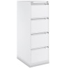 (1643A-BA5) BISLEY ARCHIVADOR METÁLICO BS1643 PREMIUM 4 CAJONES FOLIO CARPETAS COLGANTES MULTIFORMATO FONDO 62CM BLANCO
