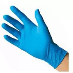 (27076) GUANTES DE NITRILO AZUL SIN POLVO TALLA XS CAJA -100-