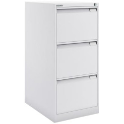 (1633A-BA5) BISLEY ARCHIVADOR METÁLICO BS1633 PREMIUM 3 CAJONES FOLIO CARPETAS COLGANTES MULTIFORMATO FONDO 62CM BLANCO