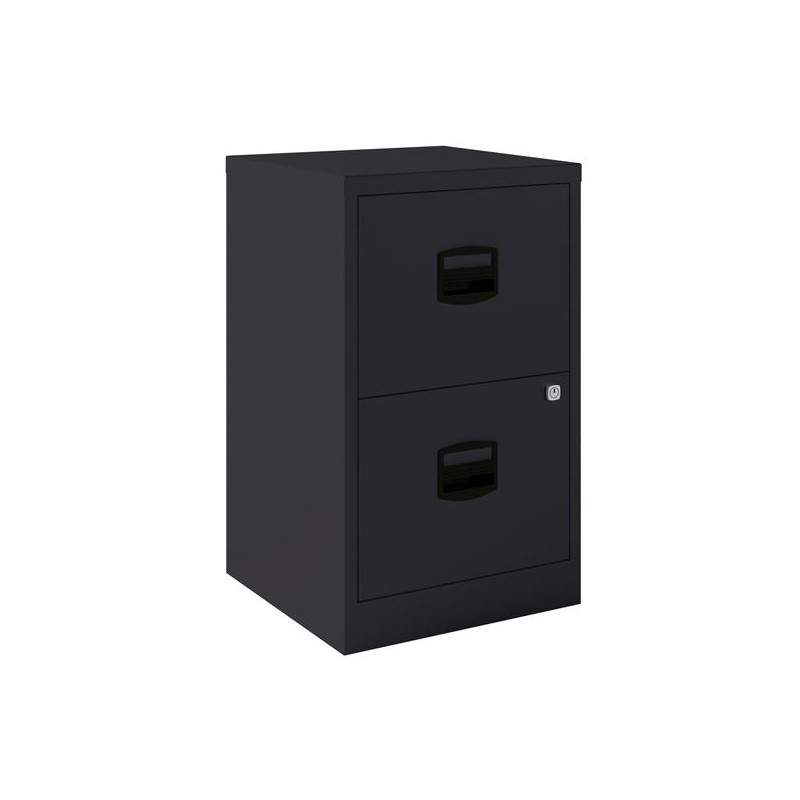 (PFA2-AV1) BISLEY ARCHIVADOR METALICO 2 CAJONES ARCHIVO CARPETAS COLGANTES A4 FONDO 40CM ANTRACITA