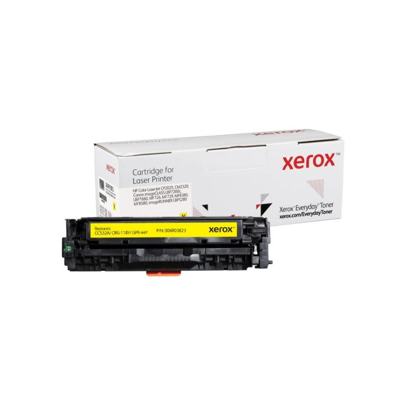 (006R03823) XEROX EVERYDAY TONER AMARILLO PARA COLOR LASERJET CP2025 (CC531A - CRG118C - CPR44Y)