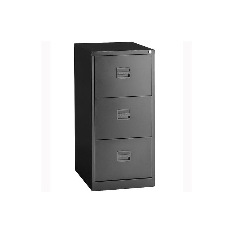 (PFA3F-AV1) BISLEY ARCHIVADOR METALICO 3 CAJONES ARCHIVO CARPETAS COLGANTES A4 FONDO 40CM ANTRACITA