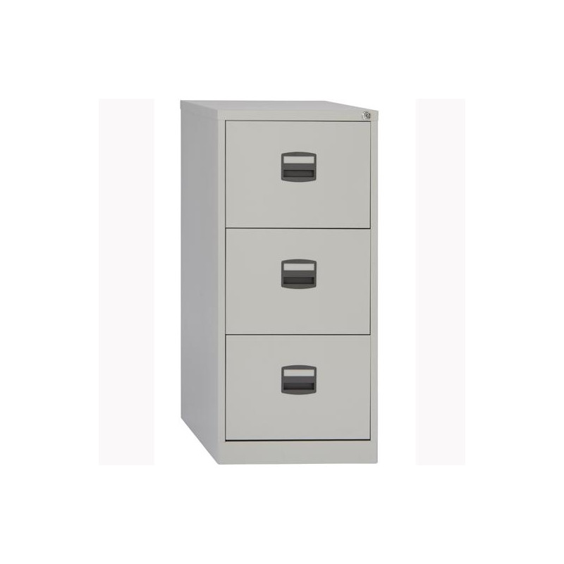 (PFA3F-AV7) BISLEY ARCHIVADOR METALICO 3 CAJONES ARCHIVO CARPETAS COLGANTES A4 FONDO 40CM GRIS