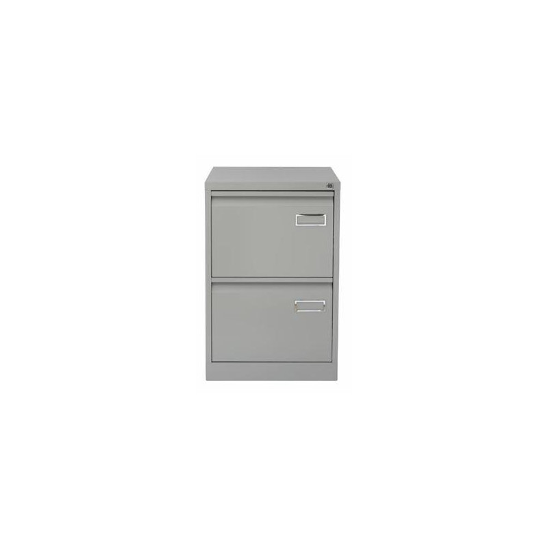 (PSF2-AV7) BISLEY ARCHIVADOR METALICO 2 CAJONES ARCHIVO CARPETAS COLGANTES A4/FOLIO+ FONDO 62CM GRIS