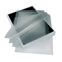 (0101CARAD/100R) YOSAN FUNDAS DE PLASTIFICAR 216X303 80 MICRAS A4 ADHESIVA CAJA 100 UD