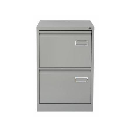 (PSF2-AV7) BISLEY ARCHIVADOR METALICO 2 CAJONES ARCHIVO CARPETAS COLGANTES A4/FOLIO+ FONDO 62CM GRIS
