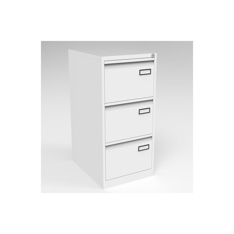 (PSF3-BA5) BISLEY ARCHIVADOR METÁLICO PSF LIGHT 3 CAJONES FOLIO CARPETAS COLGANTES MULTIFORMATO FONDO 62CM - BLANCO