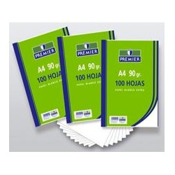 (1025/100-A4-G) ZORRILLA PAQUETE 100H PREMIER A4 90GR LISO PAPEL BLANCO EXTRA