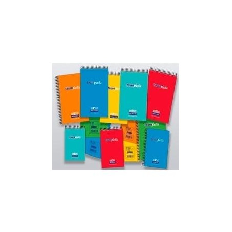 (782-N) ZORRILLA BLOC DE BOLSILLO TAUROPLASTIC PREMIER 1/12 80H 63GR CUADROS NATURAL T/ PP COLORES SURTIDOS