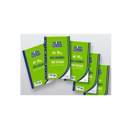 (C518-A4-90) ZORRILLA RECAMBIO PREMIER 100H A4 90GR PAUTA 2