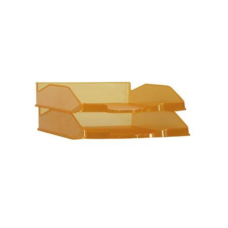 (742 NA TL) ARCHIVO 2000 BANDEJA ARCHIVO 2000 APILABLE EN 3 POSICIONES FONDO LISO FORMATO DIN A4 Y FOLIO 345X255X60 MM NARAN...