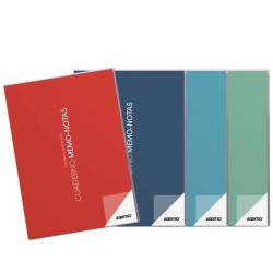 (P152) ADDITIO CUADERNO MEMO-NOTAS A4 PARA EL PROFESORADO PVC 128 PÁGINAS C/SURTIDOS