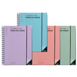 (P232) ADDITIO CUADERNO DE TODAS LAS CLASES PARA EL PROFESORADO D/P ESPIRAL DOBLE 256 PÁGINAS PVC C/SURTIDOS
