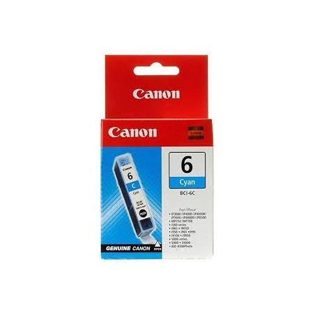 (4706A002) CANON  TINTA CIAN BCI 6E C 13ML S- 800 820 820D 830D 900 9000 I- 950 965 9100 560 865 905D 9950 990 6500 9100 99...