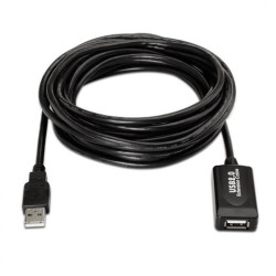 (A101-0020) AISENS CABLE EXTENSIÓN USB 2.0 PROLONGADOR CON AMPLIFICADOR, TIPO A MACHO A TIPO A HEMBRA, 15 METROS