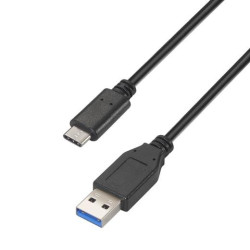 (A107-0450) AISENS CABLE USB 3.1 GEN2 10GBPS 3A TIPO USB-C/M - A/M NEGRO 1,5M