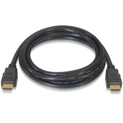 (A120-0121) AISENS CABLE HDMI V2.0 PREMIUM ALTA VELOCIDAD HEC 4K@60HZ 18GBPS A/M - A/M NEGRO 2,0M