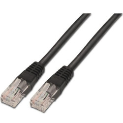 (A135-0260) AISENS CABLE DE RED LATIGUILLO RJ45 CAT.6 UTP AWG24 NEGRO 3,0 M