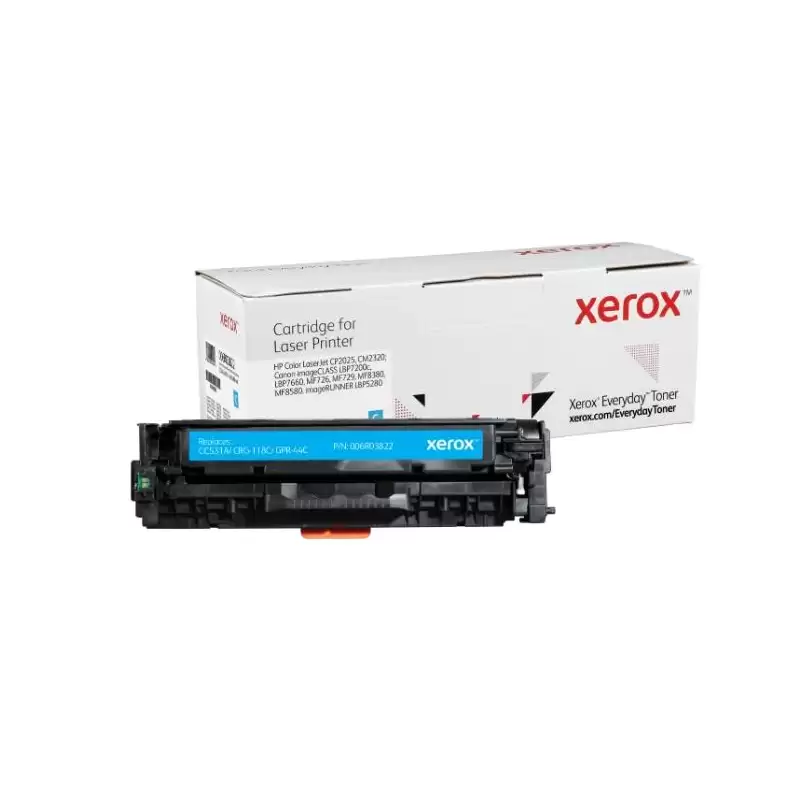 (006R03822) XEROX EVERYDAY TONER CYAN PARA COLOR LASERJET CP2025 (CC531A - CRG118C - CPR44C)