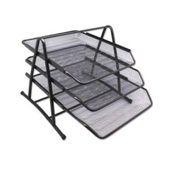 (324514) BISMARK BANDEJA DE REJILLA TRIPLE 35X30X24.5 CM  NEGRA