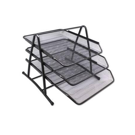 (324514) BISMARK BANDEJA DE REJILLA TRIPLE 35X30X24.5 CM  NEGRA