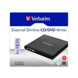 (53504) VERBATIM GRABADORA Y LECTOR EXTERNO DE CD/DVD SLIMLINE