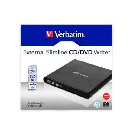 (53504) VERBATIM GRABADORA Y LECTOR EXTERNO DE CD/DVD SLIMLINE