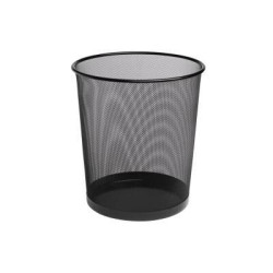 (324518) BISMARK PAPELERA DE REJILLA BASICA  PEQUEÑA 12 LITROS 275X210 MM NEGRO