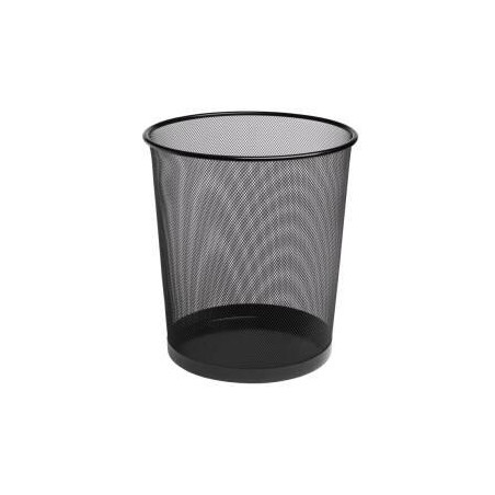 (324518) BISMARK PAPELERA DE REJILLA BASICA  PEQUEÑA 12 LITROS 275X210 MM NEGRO
