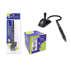 (324110) BISMARK BOLIGRAFO CON PEANA GIRO 360 GRADOS COLORES SURTIDOS BLÍSTER 1 UNIDAD