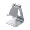 (MS1PM-081) AISENS SOPORTE DE SOBREMESA M AJUSTABLE 1 PIVOTE PARA TABLET/MOVIL PLATA