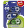 (328210) BISMARK CINTA CORRECTORA 5MMX12M PACK AHORRO BLISTER 3 UNIDADES
