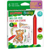 (DA002006) ALPINO CERAS BABY "LA JUNGLA" PARA BEBÉS CON CARTAS PARA COLOREAR ESTUCHE DE 6 C/SURTIDOS