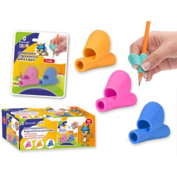 (328428) BISMARK ADAPTADOR DE LAPICERO PARA APRENDIZAJE C/SURTIDOS -SET DE 2-