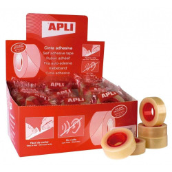 (11103) APLI CINTA ADHESIVA TRANSPARENTE ROLLO 19MM X 33M