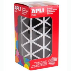 (11497) APLI GOMETS TRIANGULARES 20MM ROLLO NEGRO -ROLLO 2832 UNIDADES-