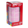 (11499) APLI GOMETS CUADRADOS 20MM ROLLO ROSA -ROLLO 1770 UNIDADES-