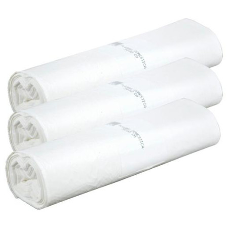 (08004) BOLSA DE BASURA DOMESTICA BELSACK G55 30L 54X60 BLANCA -ROLLO 20U-