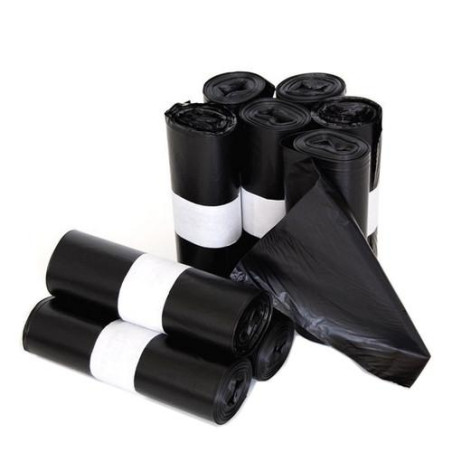 (40052NE) BOLSA DE BASURA DOMESTICA G50 30L 55X60 NEGRO -ROLLO 20U-