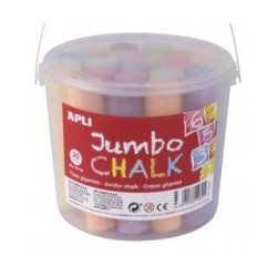 (14855) APLI TIZAS ANTIPOLVO COLORES SURTIDOS BOTE 20 UD