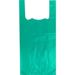 (8094) BOLSA DE ASA ANÓNIMA 42X53CM 50 MICRAS 70% RECICLADO VERDE PAQUETE 2KG