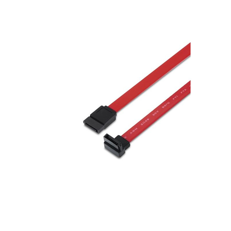 (A130-0155) AISENS CABLE SATA III DATOS 6G DATOS ACODADO ROJO 0