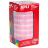 (11479) APLI GOMETS PERMANENTES REDONDOS Ø10,5MM ROLLO DE 5192 ROSA