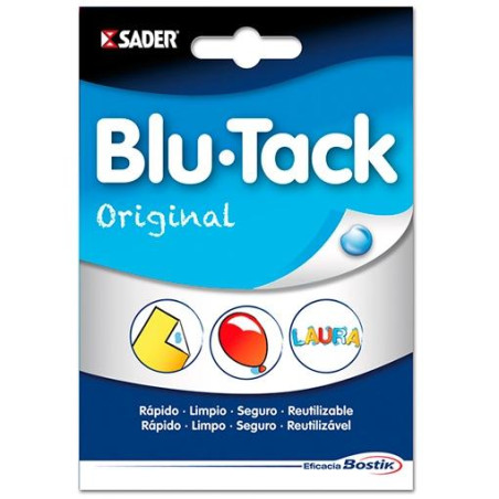 (30817110 (1689)) BOSTIK MASILLA ADHESIVA REUTILIZABLE BLU TACK ORIGINAL 57GR AZUL
