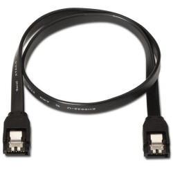 (A130-0157) AISENS CABLE SATA III DATOS 6G CON ANCLAJES NEGRO 0