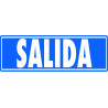 (6177-07 GS) ARCHIVO 2000 SEÑAL "SALIDA (SIN INDICADOR)" 175X65 PVC GRIS