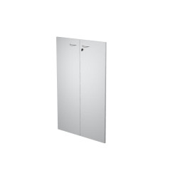 (60069M-9) ARTEXPORT PAREJA DE PUERTAS PARA ESTANTERÍA MEDIA PRESTO 18MM CON CERRADURA GRIS