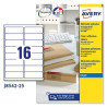 (J8562-25) AVERY ETIQUETAS ADHESIVAS PARA SOBRES 99,1X33,9MM INKJET C/ROMOS 16 X 25H TRANSPARENTE
